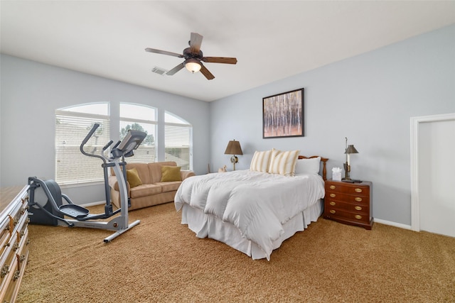 25303 Hall Meadow Ln, Katy, TX 77494 - carpeted bedroom featuring ceiling fan and baseboards