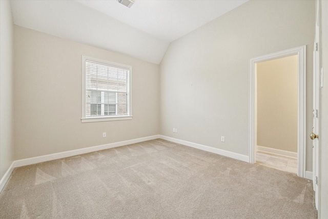 1214 Turnbury Oak Ln, Houston, TX 77055 - unfurnished room with carpet, lofted ceiling, and baseboards