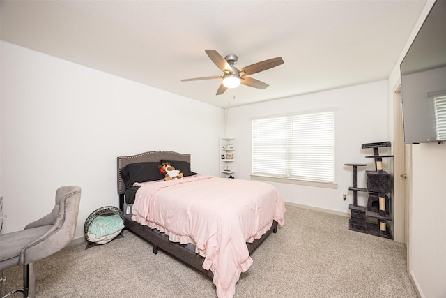 3330 Black Gore Creek Dr, Katy, TX 77494 - carpeted bedroom with baseboards and a ceiling fan