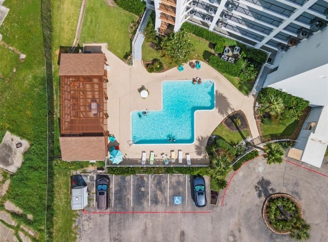 7310 Seawall Blvd Unit 309, Galveston, TX 77551 - aerial view of a pool area