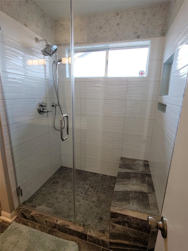 5515 Pimberton Ln, Spring, TX 77379 - bathroom featuring a stall shower