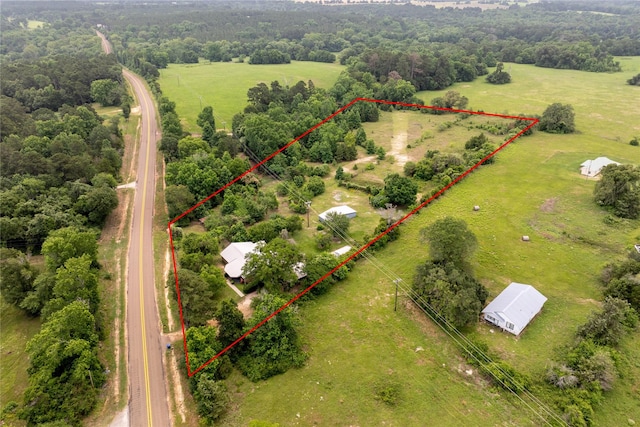 1933 Fm 1272, Grapeland, TX 75844 - overview of rural landscape with property boundaries highlighted