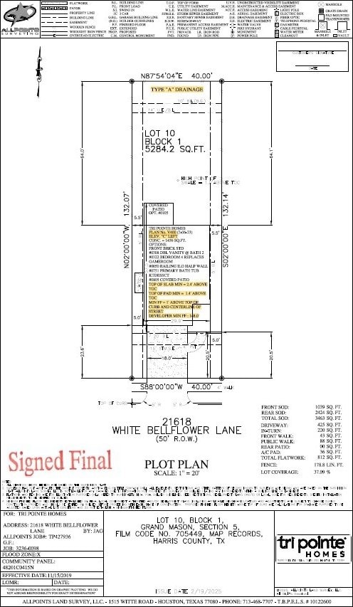 21618 White Bellflower Ln, Cypress, TX 77433 - floor plan / room layout
