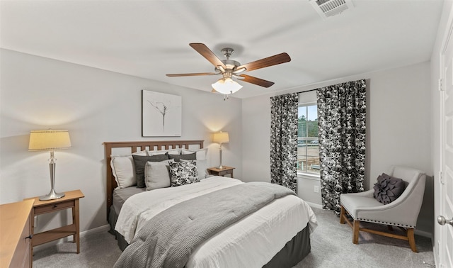 18817 Lucas Michael Way, New Caney, TX 77357 - carpeted bedroom featuring baseboards and ceiling fan