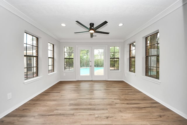 7622 Shangrila Ln, Houston, TX 77095 - unfurnished sunroom featuring french doors