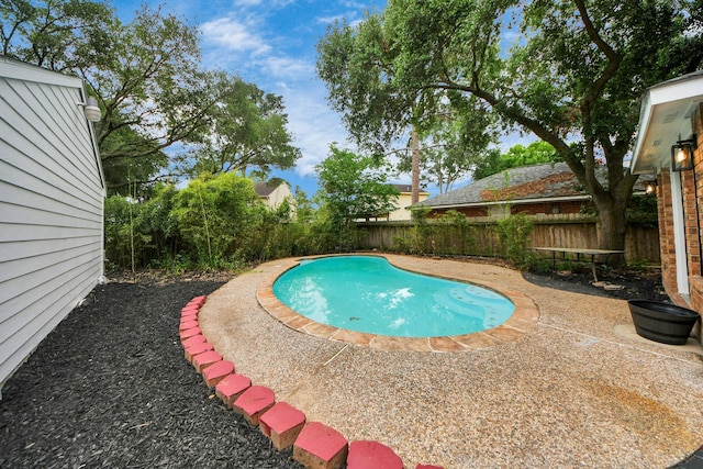 7622 Shangrila Ln, Houston, TX 77095 - view of pool with a fenced backyard and a patio