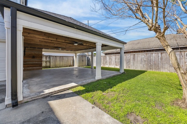 6649 Fairfield St, Houston, TX 77023 - view of yard featuring a patio and a carport