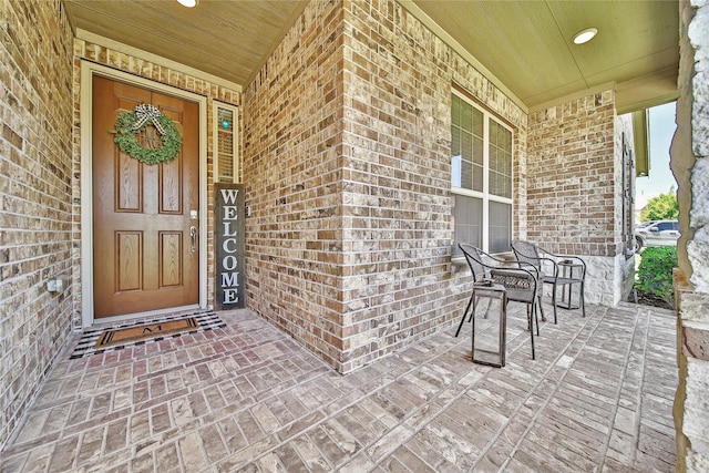 28111 Middlewater View Ln, Katy, TX 77494 - entrance to property featuring covered porch and brick siding