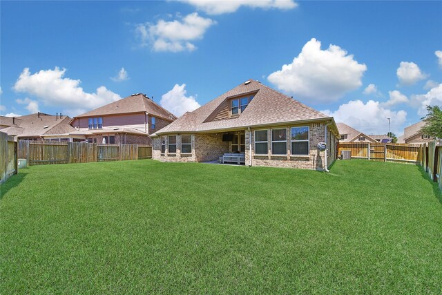28111 Middlewater View Ln, Katy, TX 77494 - back of property with brick siding and roof with shingles
