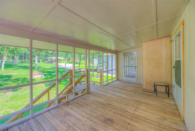 517 Lakeview Hbr, Onalaska, TX 77360 - view of unfurnished sunroom