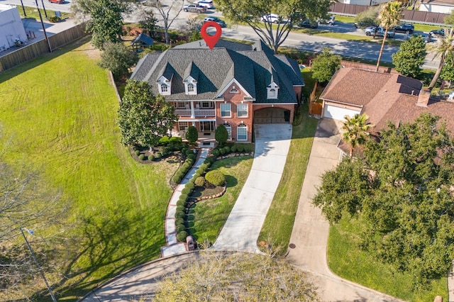 18226 Ennsbury Dr, Houston, TX 77084 - aerial view of property and surrounding area