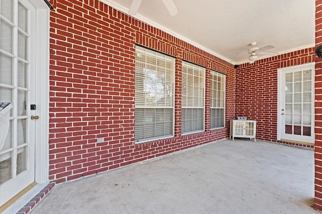 18226 Ennsbury Dr, Houston, TX 77084 - view of patio featuring ceiling fan
