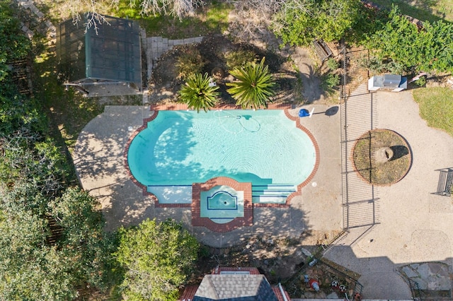18226 Ennsbury Dr, Houston, TX 77084 - aerial view of a pool