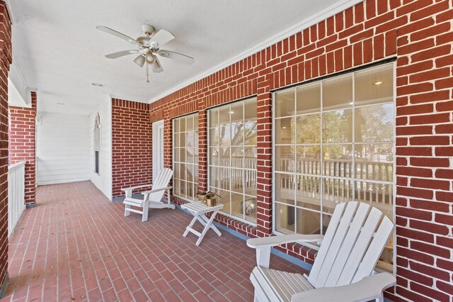 18226 Ennsbury Dr, Houston, TX 77084 - view of patio / terrace featuring ceiling fan