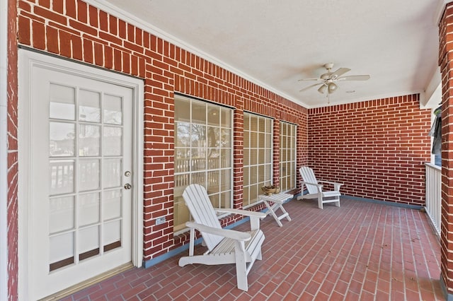 18226 Ennsbury Dr, Houston, TX 77084 - view of patio / terrace with a ceiling fan
