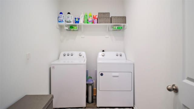 21386 Owl Rd, New Caney, TX 77357 - washroom featuring separate washer and dryer