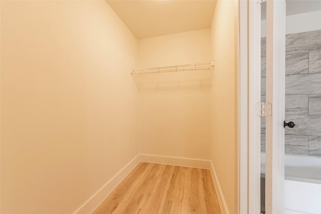 12034 Audubon Hill Ct, Houston, TX 77038 - walk in closet with light wood-style floors