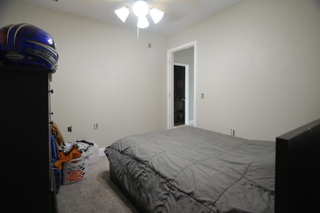 8000 Tee Dr, Austin, TX 78747 - carpeted bedroom with a ceiling fan