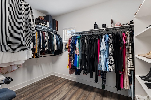 962 Ford Pines Ln, Houston, TX 77091 - walk in closet featuring wood finished floors