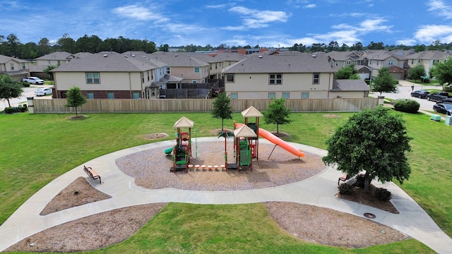 13003 Mills Creek Meadow Dr, Houston, TX 77070 - view of community with a residential view and a playground