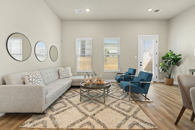 5811 Francis Oak Pl, Houston, TX 77091 - living area with wood finished floors and recessed lighting