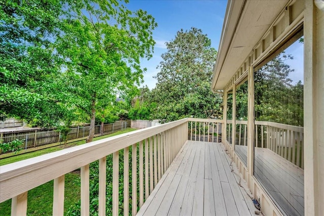 1705 E Texas Ave, Baytown, TX 77520 - view of wooden deck
