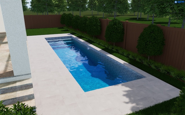 8304 Maple Ct, Bellaire, TX 77401 - view of swimming pool featuring a fenced backyard