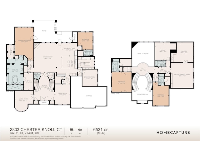 2803 Chester Knoll Ct, Katy, TX 77494 - home floor plan