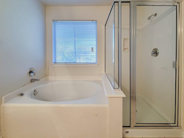6135 Shelbourne Park Ln, Houston, TX 77084 - bathroom with a stall shower and a bath