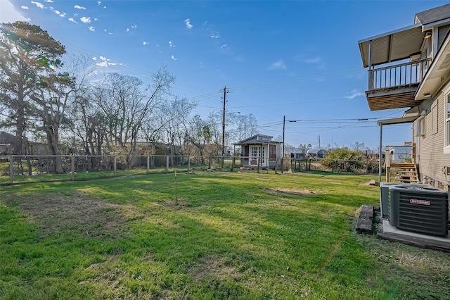 206 S Idaho St, La Porte, TX 77571 - view of yard with central air condition unit