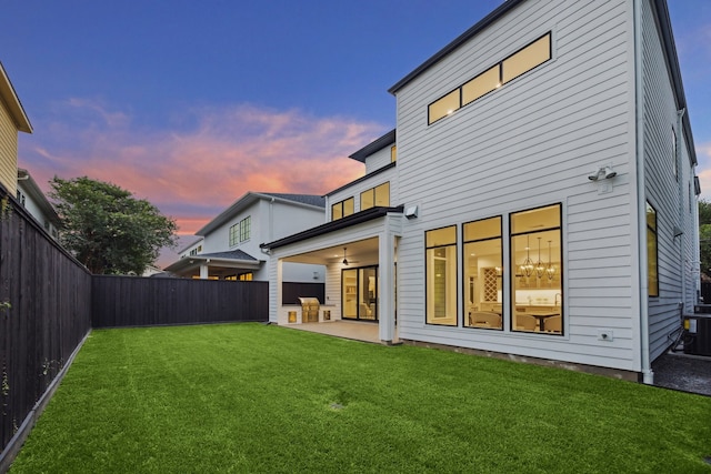 1203 Bomar St, Houston, TX 77006 - rear view of house featuring a patio area and ceiling fan