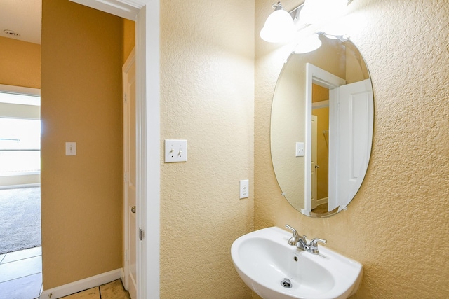 2123 Witham Park Ln, Fresno, TX 77545 - bathroom with a sink and tile patterned flooring