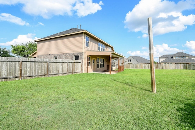 2123 Witham Park Ln, Fresno, TX 77545 - rear view of house featuring a patio area and brick siding