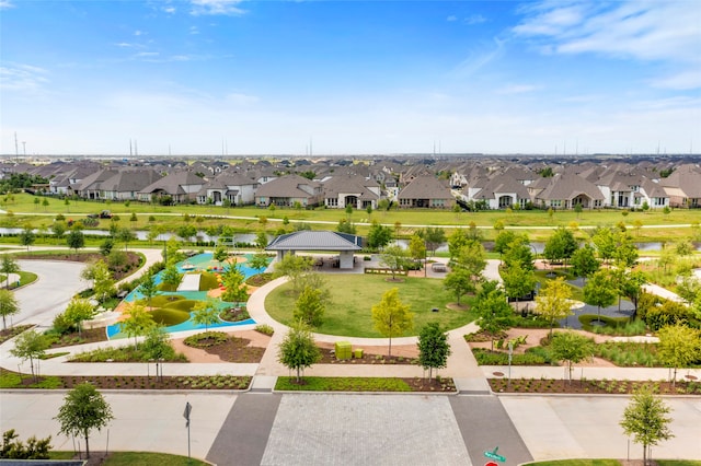18631 Joyous Ln, Cypress, TX 77433 - aerial perspective of suburban area featuring a pool area