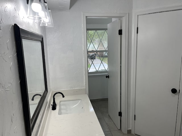 3714 Woodbriar Dr, Houston, TX 77068 - bathroom featuring tile patterned flooring and vanity