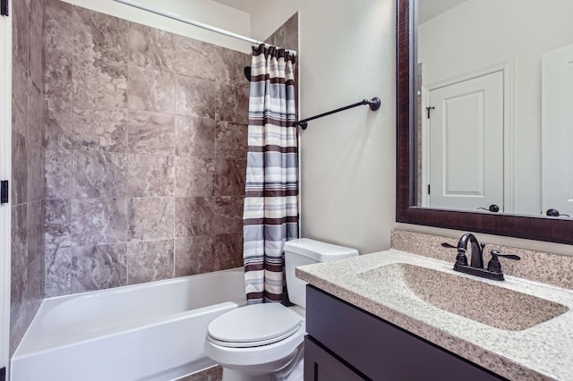6 Freestone Stream Pl, Spring, TX 77389 - full bathroom featuring shower / tub combo, toilet, and vanity
