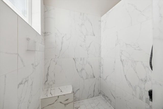 1026 Adele St, Houston, TX 77009 - bathroom with a marble finish shower