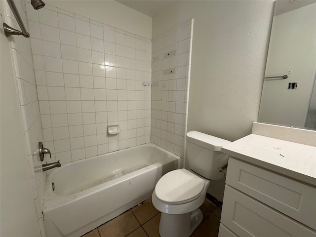 2606 Kiplands Ct, Houston, TX 77014 - full bath with toilet, vanity, bathtub / shower combination, and tile patterned flooring