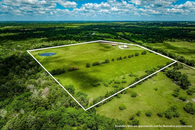 1850 Lcr 439, Groesbeck, TX 76667 - overview of rural landscape with property boundaries highlighted