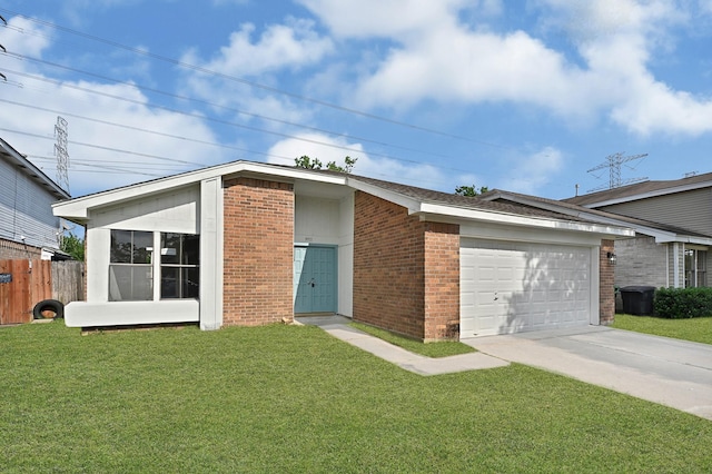 9911 Berry Limb Dr, Houston, TX 77099 - view of front facade featuring an attached garage, concrete driveway, and brick siding