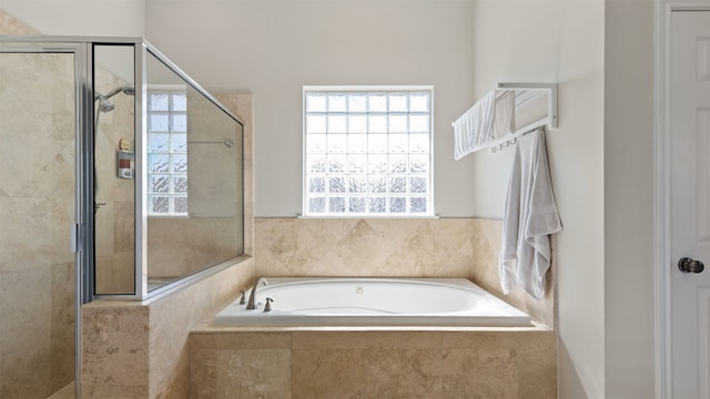 18725 Egret Oaks Ln, Webster, TX 77058 - full bath featuring a garden tub and a tile shower