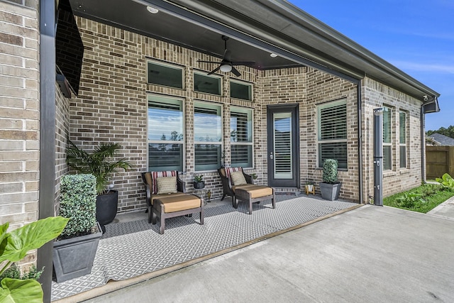 1059 Lakemont Bend Ln, Pinehurst, TX 77362 - view of patio featuring a ceiling fan