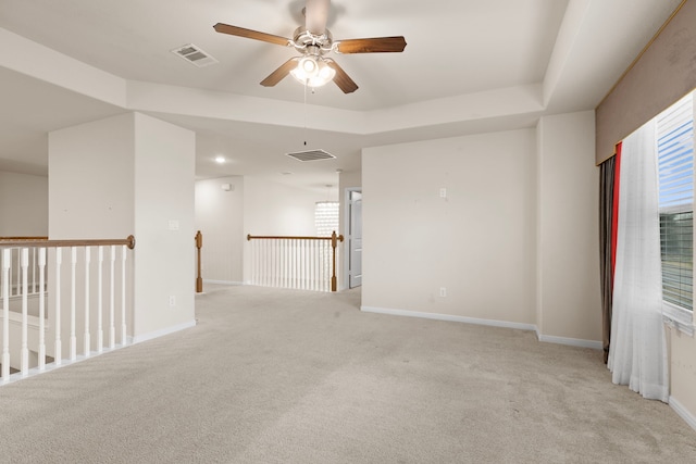 7603 Millstone Trail Ln, Richmond, TX 77469 - unfurnished room featuring light colored carpet, a ceiling fan, and baseboards