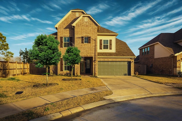7603 Millstone Trail Ln, Richmond, TX 77469 - traditional-style home featuring brick siding, concrete driveway, a garage, and roof with shingles