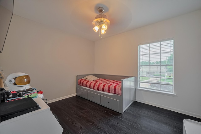 18206 Lake Bend Dr, Houston, TX 77084 - bedroom with wood finished floors and baseboards