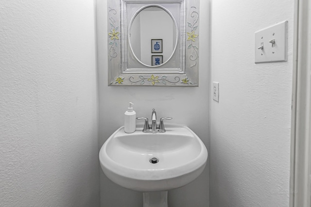 5306 Brookway Dr, Houston, TX 77084 - bathroom with a sink and a textured wall