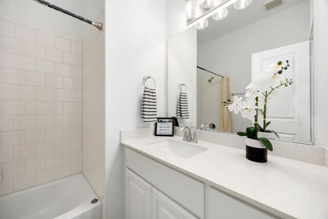 23603 Bottlebrush Terrace Trl, Katy, TX 77493 - bathroom with vanity and tub / shower combination
