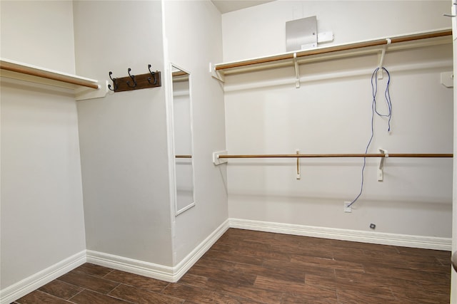 3014 Brahman Dr, Manvel, TX 77578 - walk in closet featuring dark wood finished floors