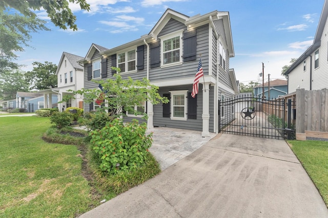 970 W 41st St, Houston, TX 77018 - multi unit property with a gate, driveway, and a residential view