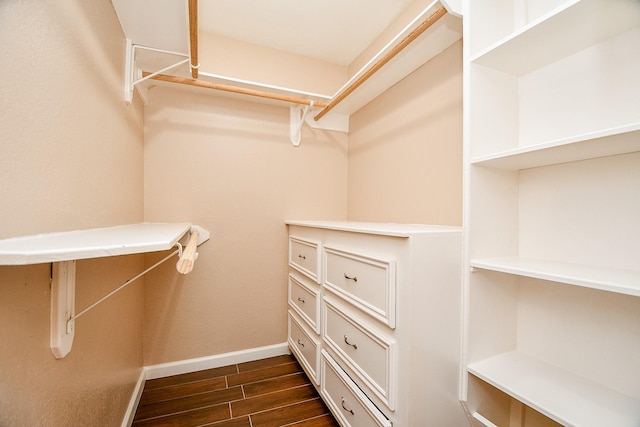 1117 King St, Houston, TX 77022 - spacious closet with dark wood-type flooring